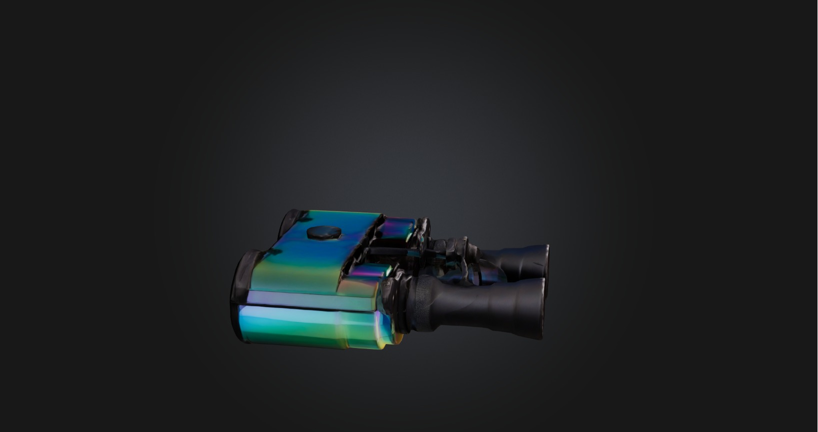 Binoculars Low-poly 3D model_5