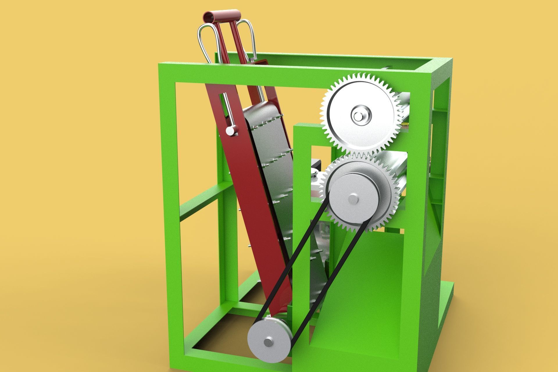 PEELER MACHINE COCONUT TOOL CONVEYOR CUTTING SHELLER SKIN FRUIT 3D model_20