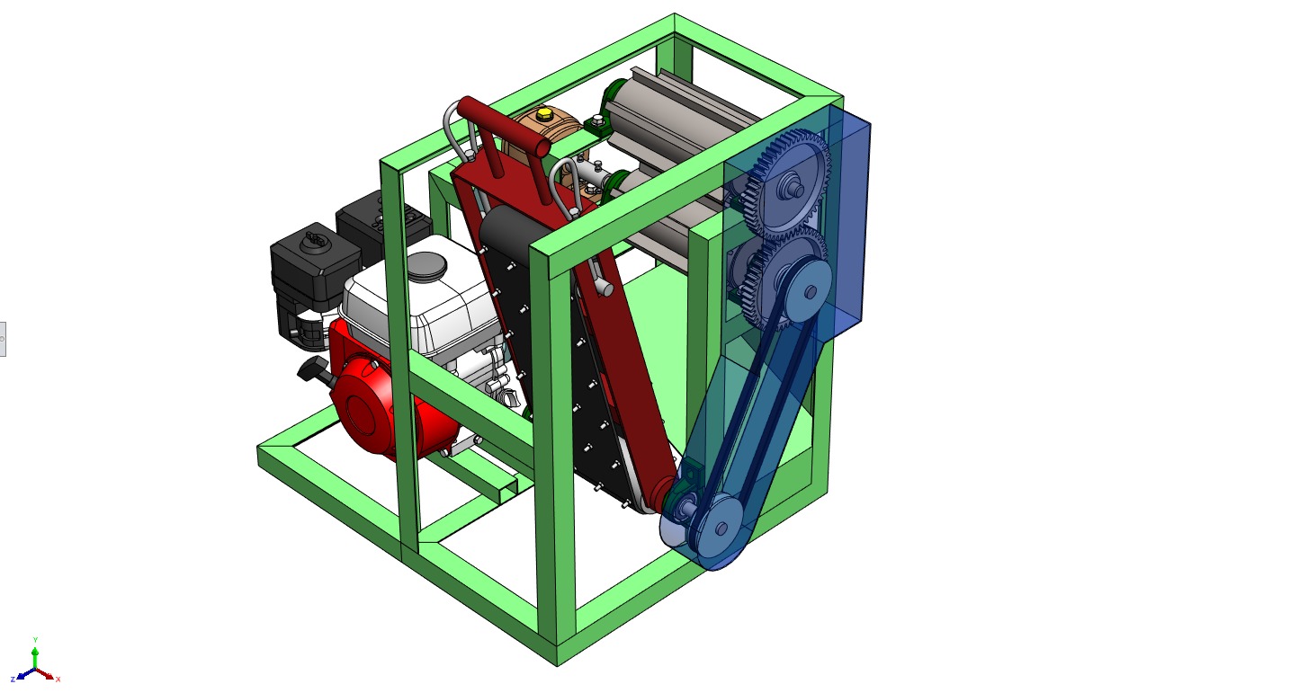 PEELER MACHINE COCONUT TOOL CONVEYOR CUTTING SHELLER SKIN FRUIT 3D model_31