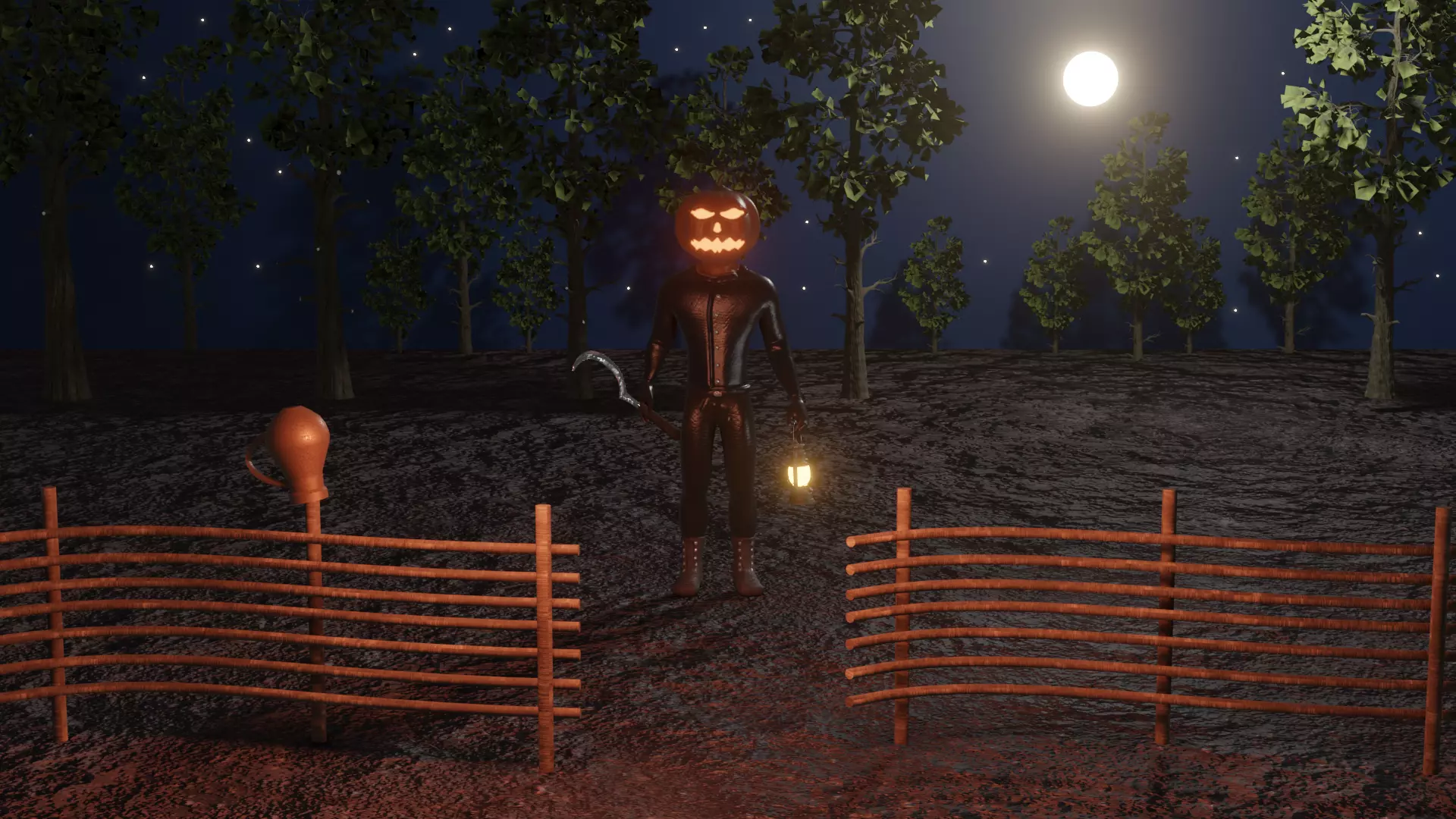 Halloween Jack Free low-poly 3D model