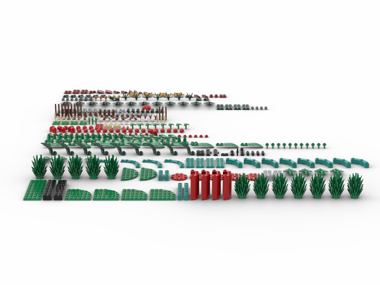 PixelBricks3D - Lego Christmas Table Decoration  3D print model_2