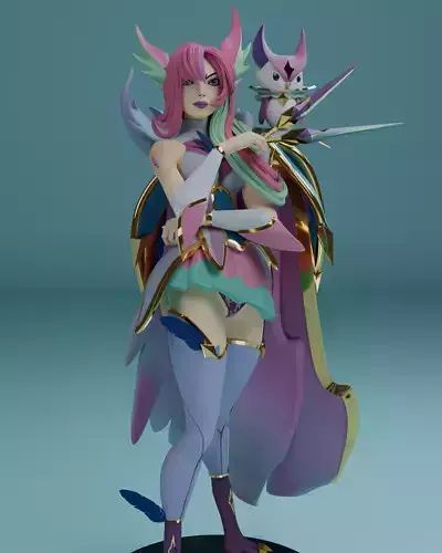 Redeemed Star Guardian Xayah Ready For Printing 3D print model