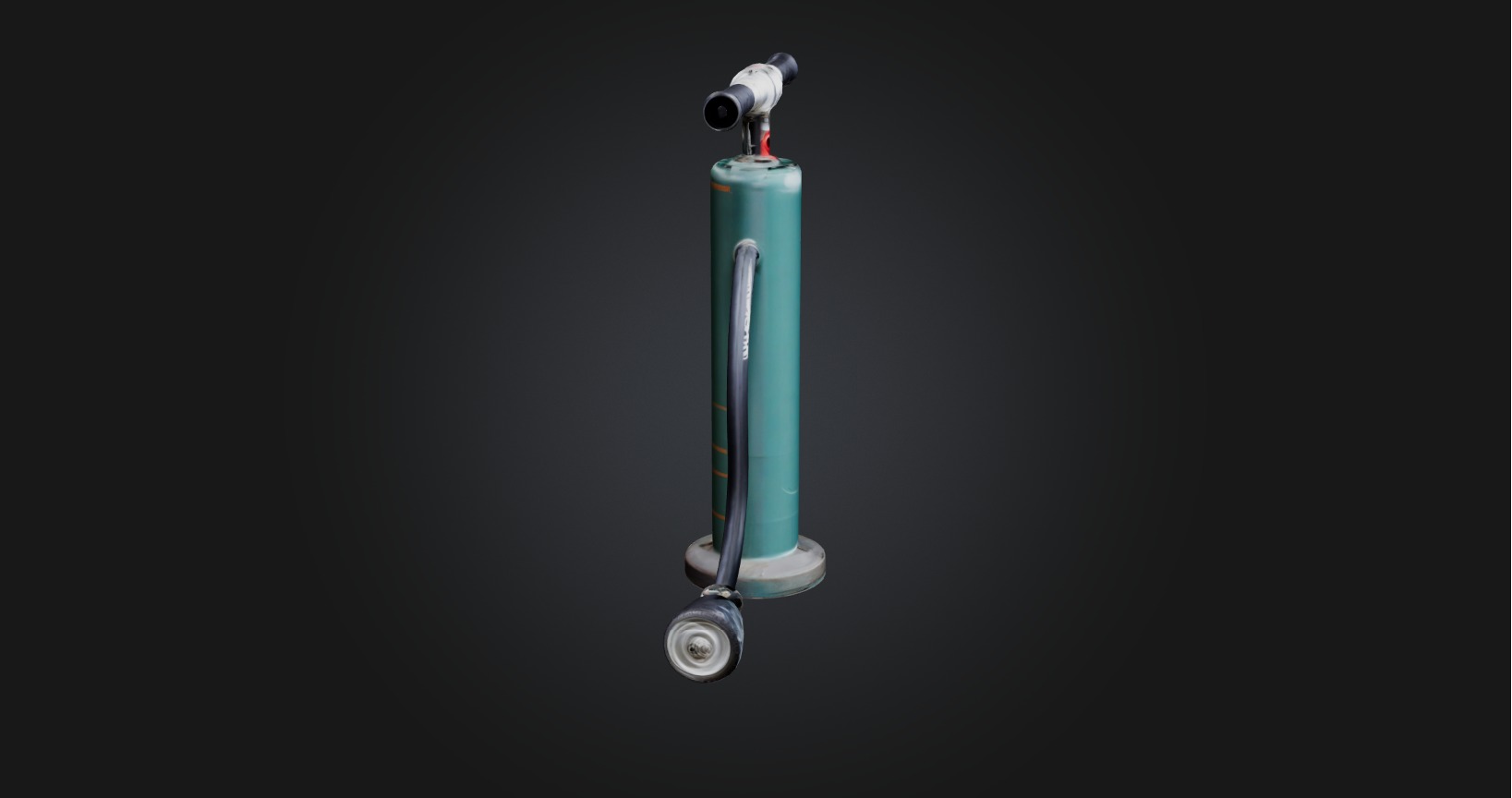 Bicycle pump Low-poly 3D model_5