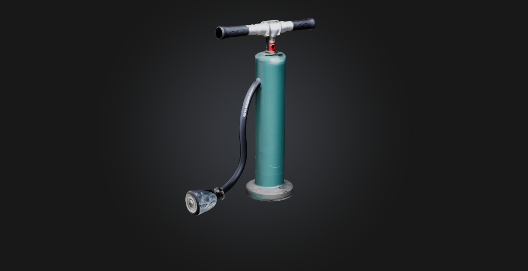 Bicycle pump Low-poly 3D model_4