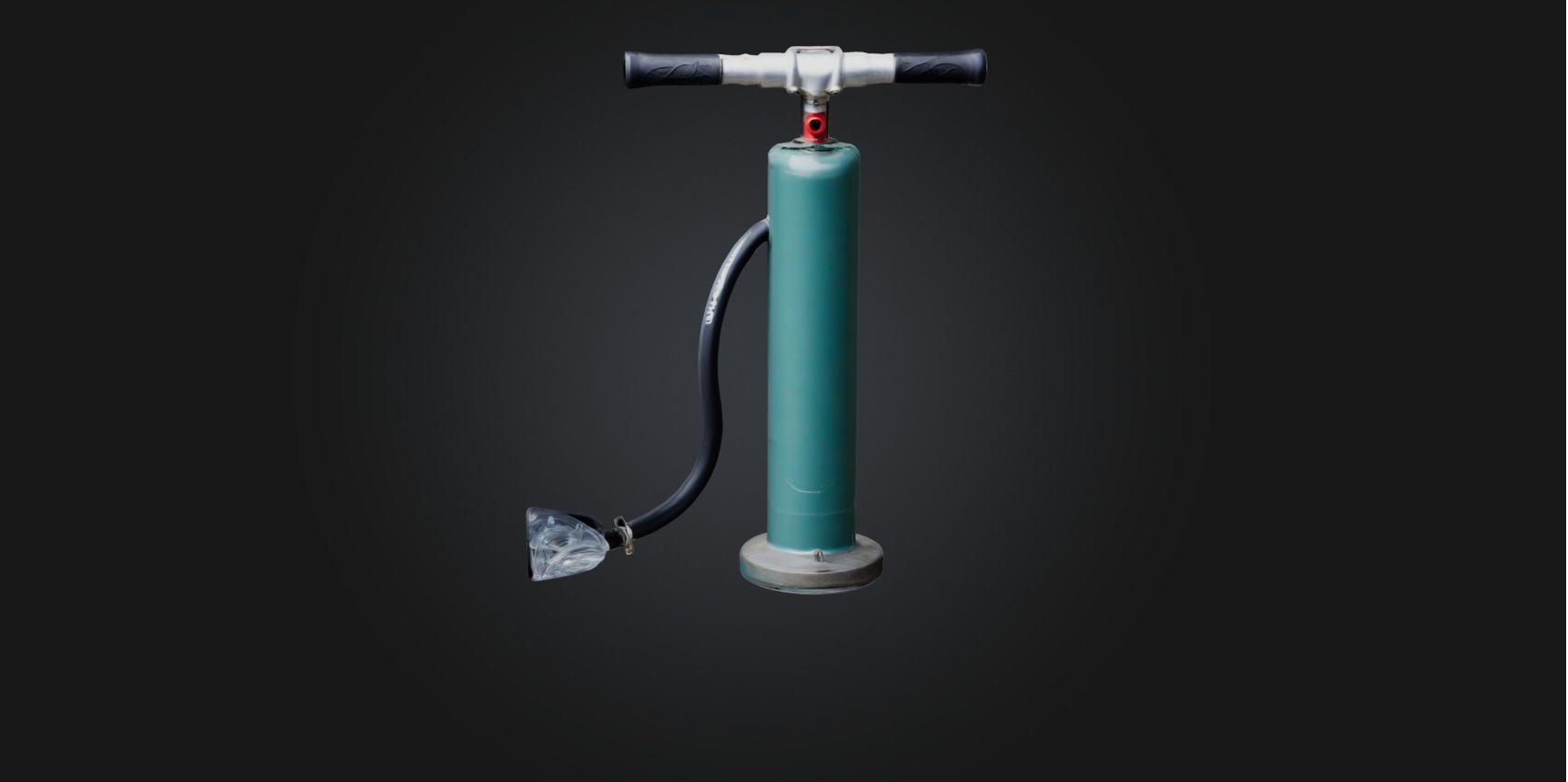 Bicycle pump Low-poly 3D model_3