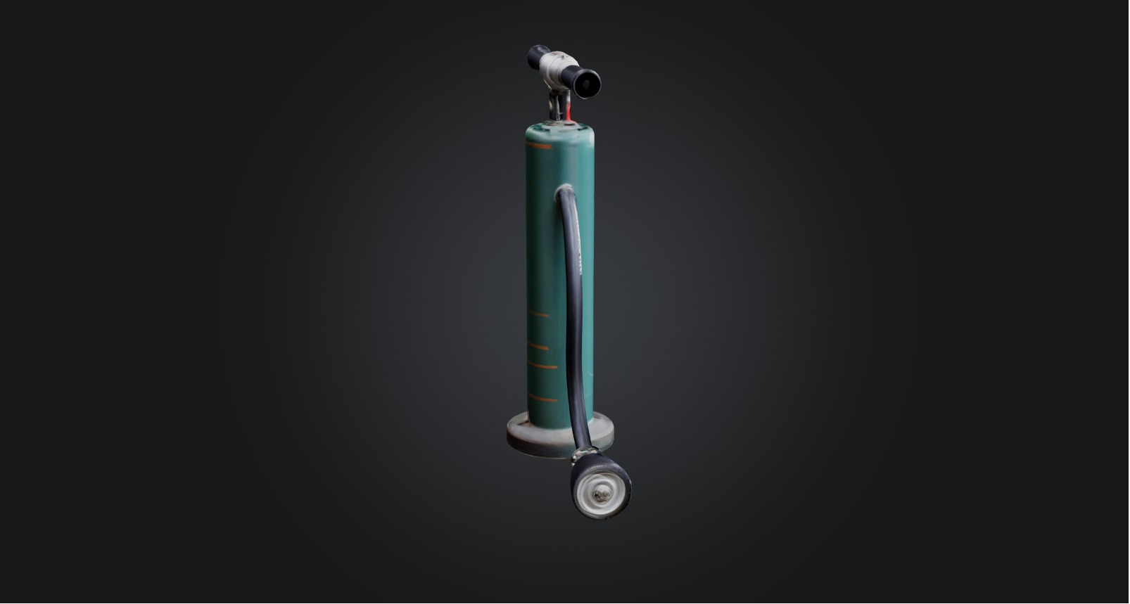 Bicycle pump Low-poly 3D model_6