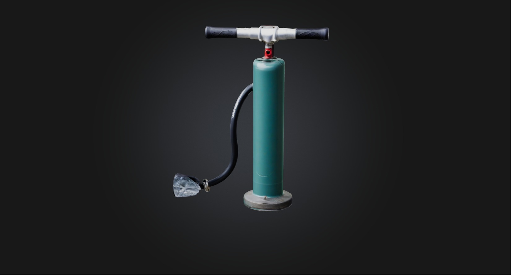 Bicycle pump Low-poly 3D model_2