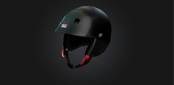 Skateboard helmet Low-poly 3D model