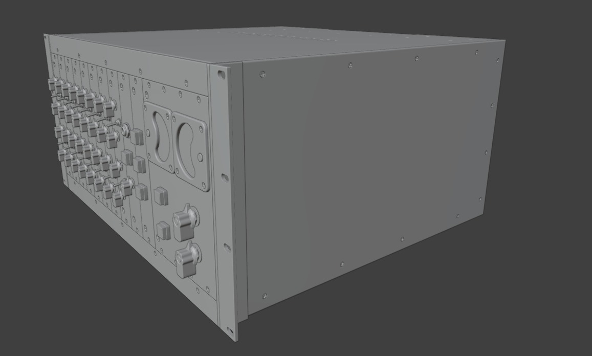 Chandler Limited TG Mini Rack Mixer 3D model_10