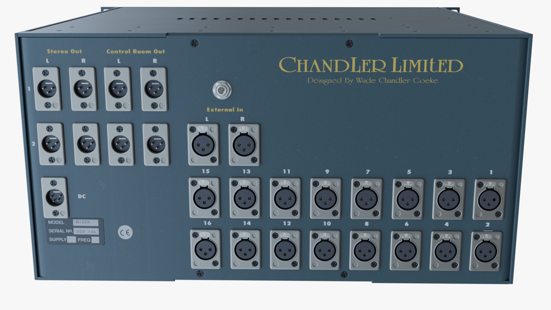 Chandler Limited TG Mini Rack Mixer 3D model_4