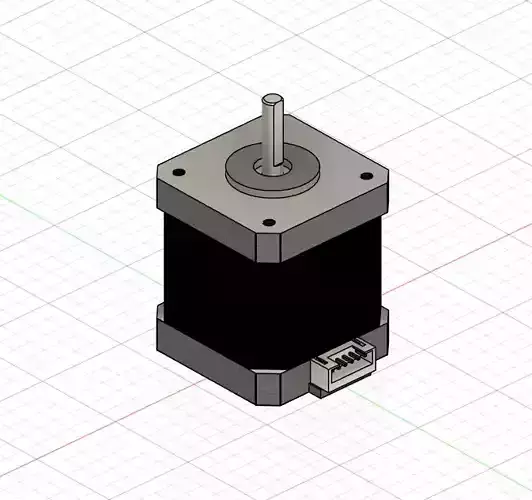 Stepper Motor NEMA 17 Detailed Free 3D print model