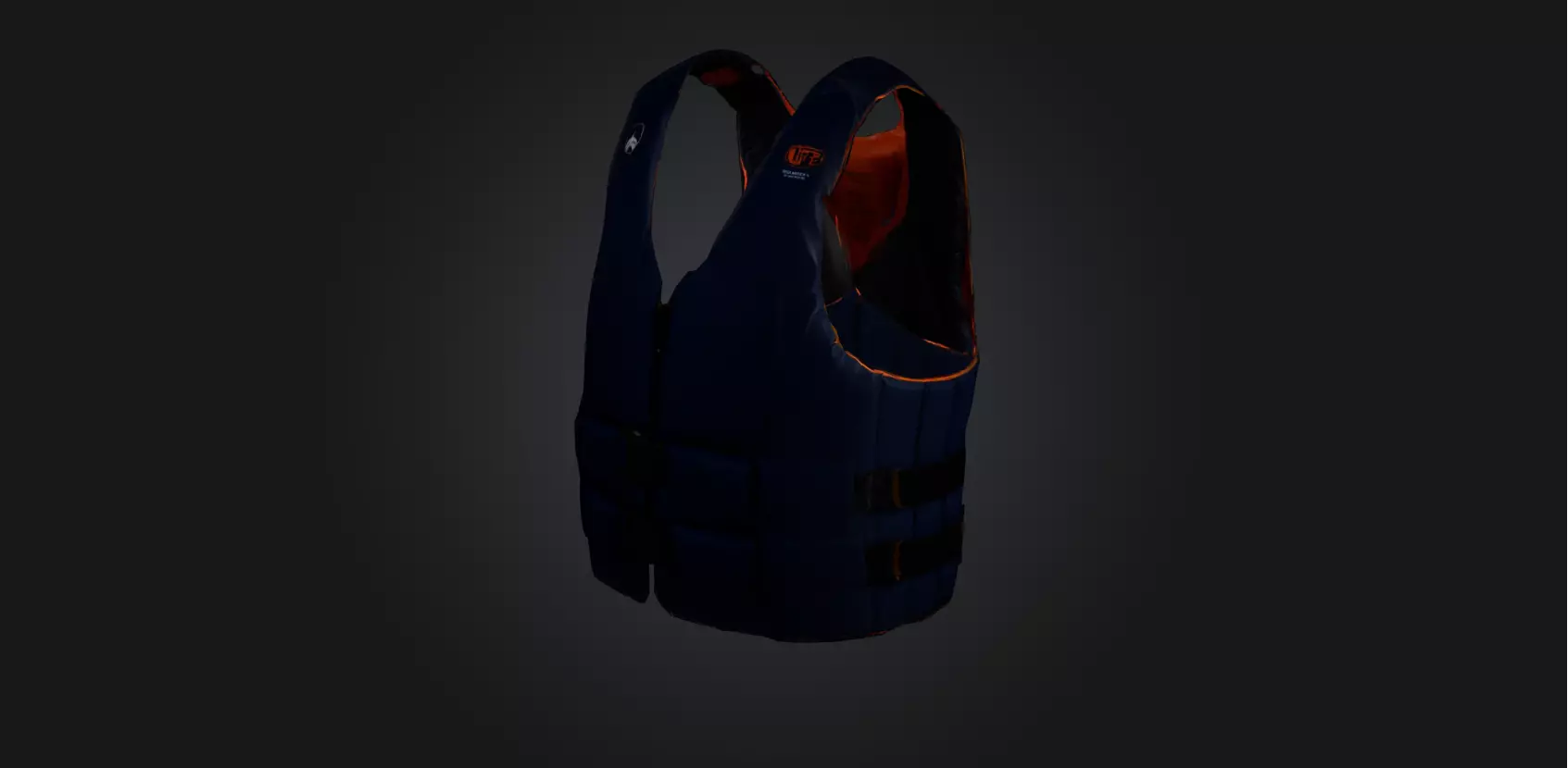 Life jacket Low-poly 3D model_0