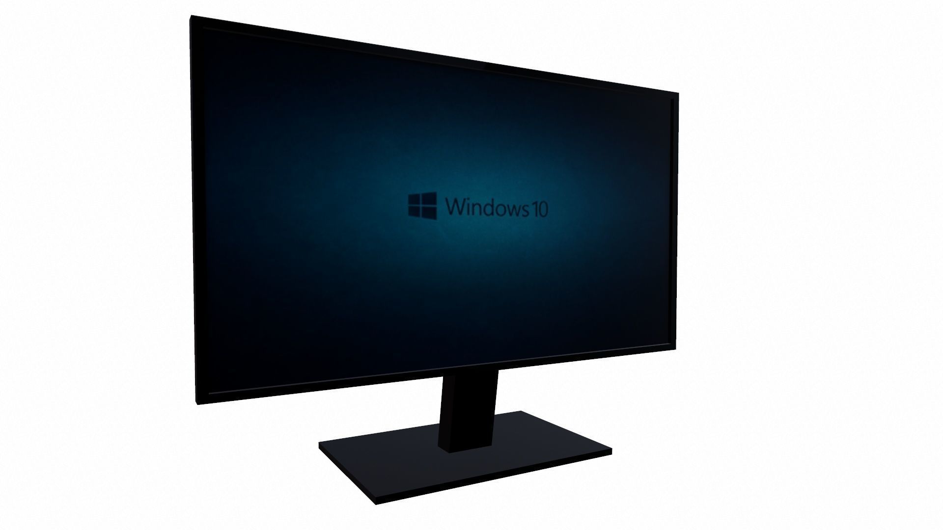 Monitor Low-poly 3D model_2