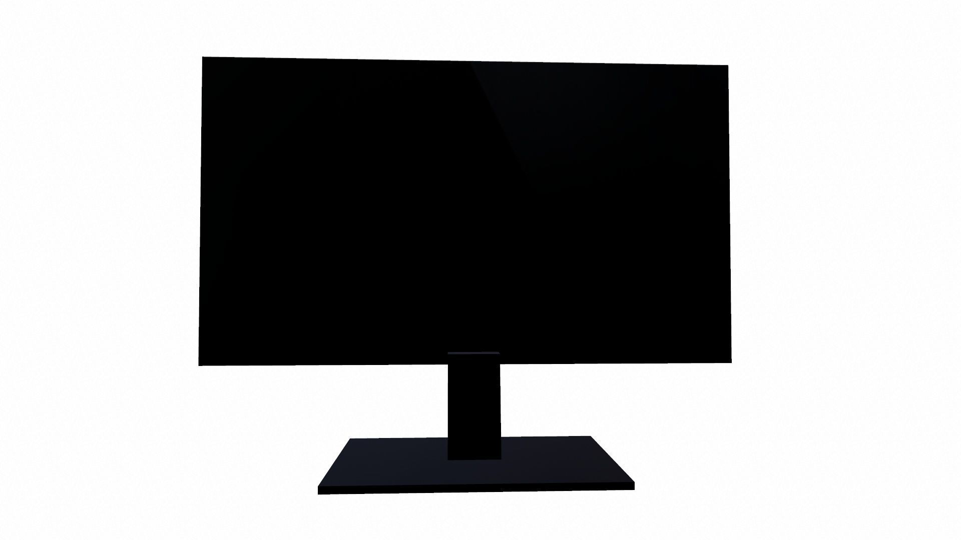 Monitor Low-poly 3D model_4