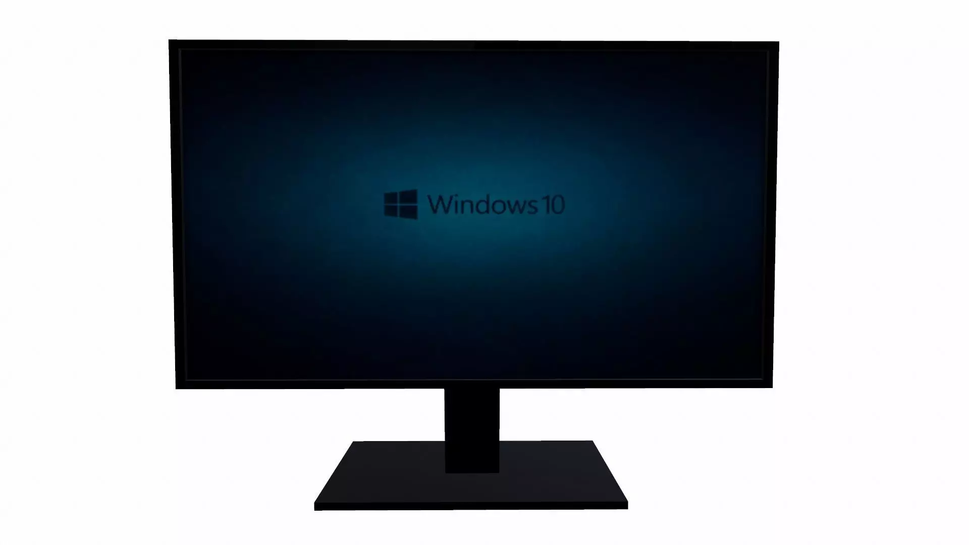 Monitor Low-poly 3D model_0