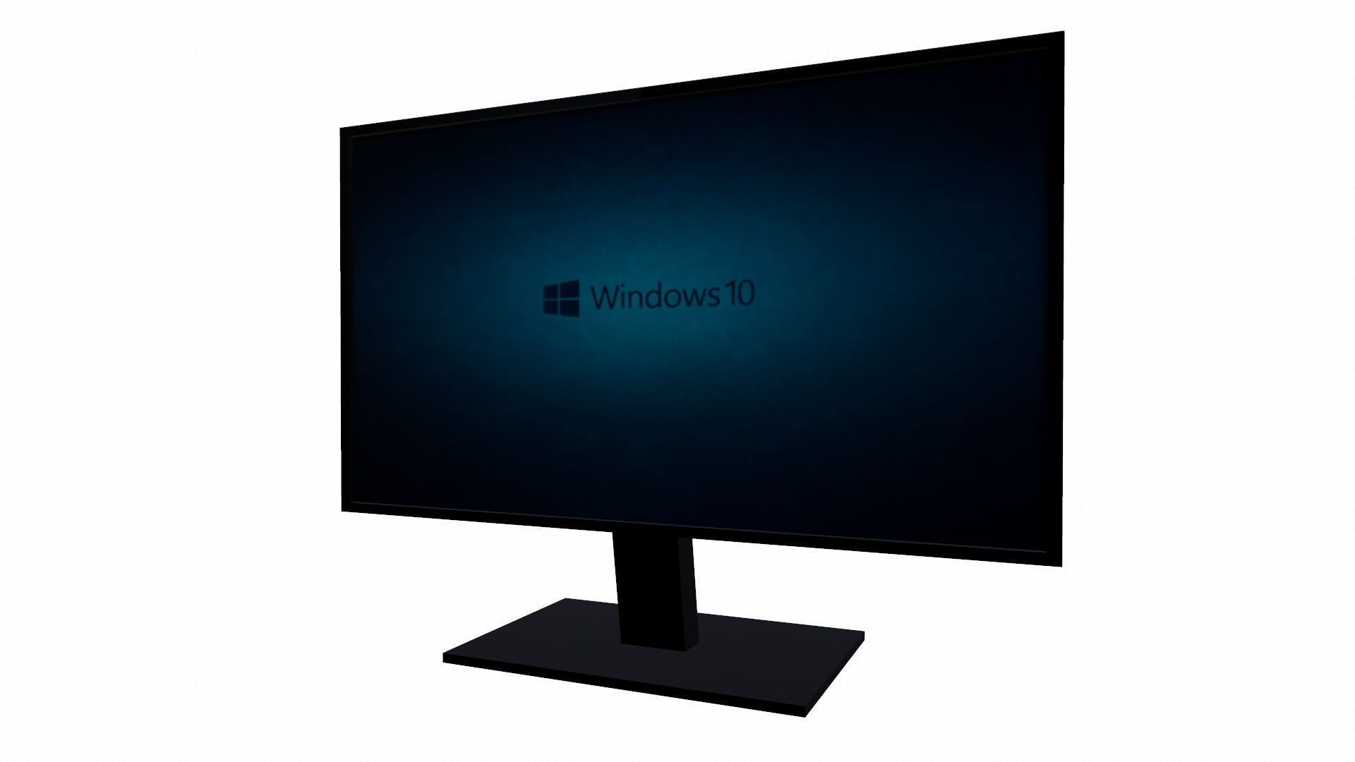 Monitor Low-poly 3D model_3