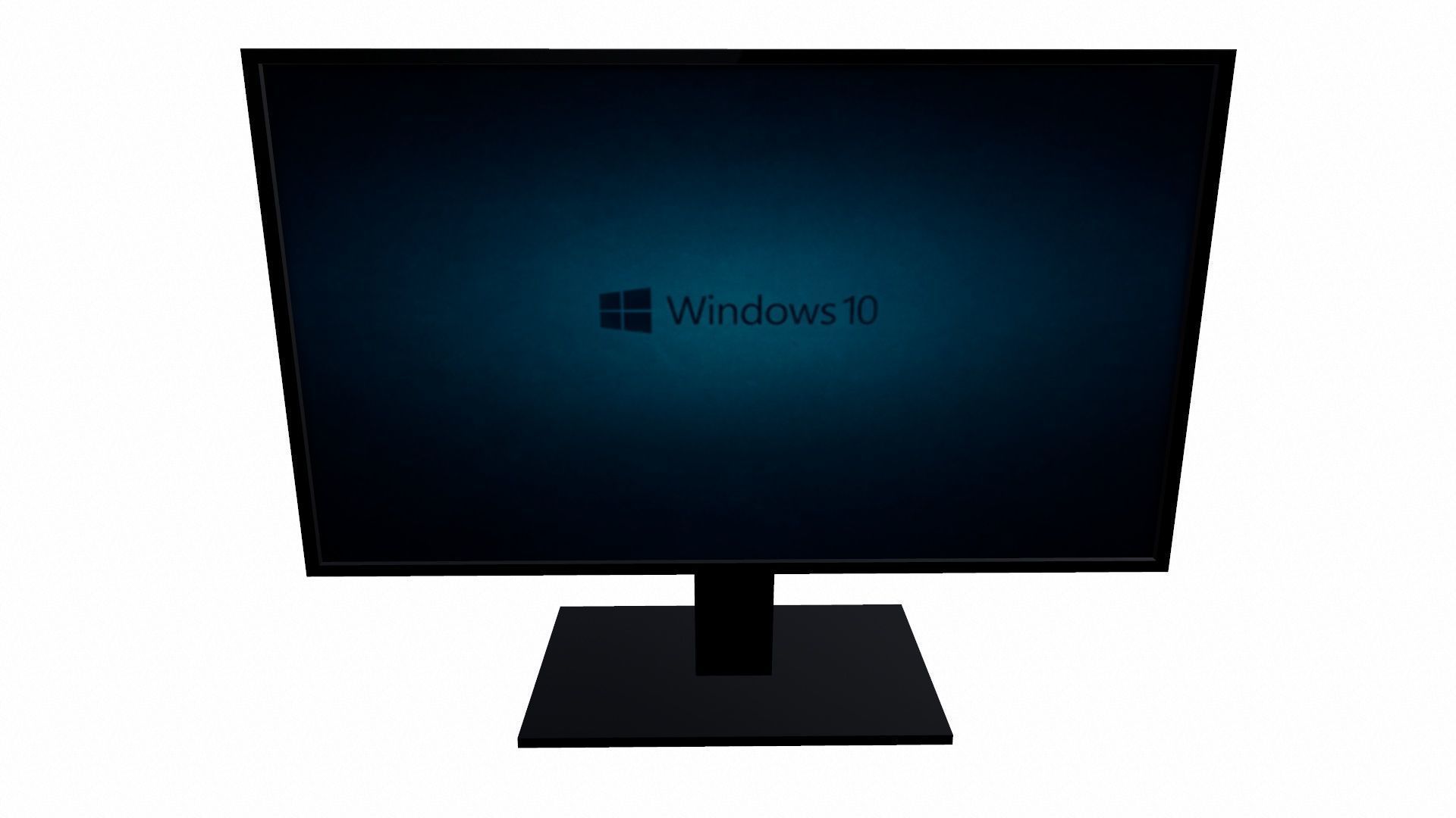 Monitor Low-poly 3D model_5