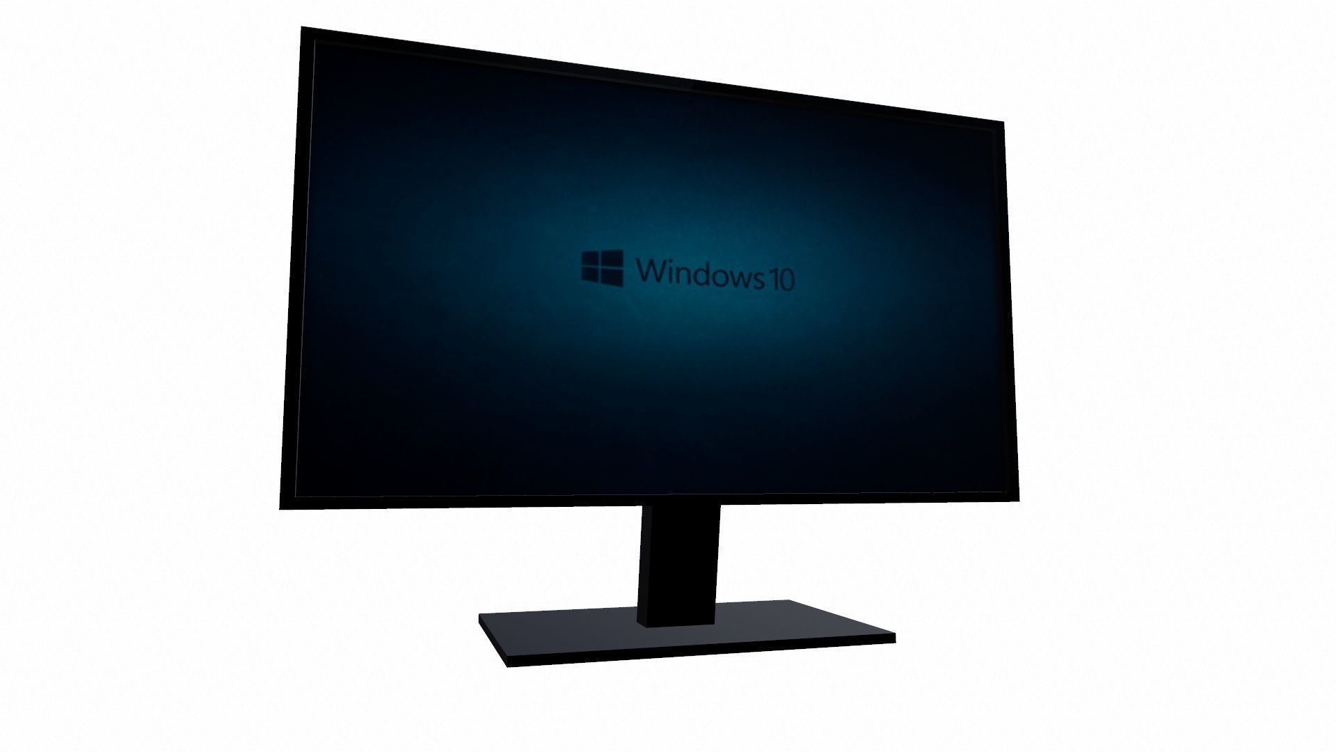 Monitor Low-poly 3D model_6