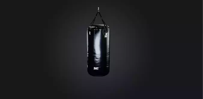 Punching bag Low-poly 3D model