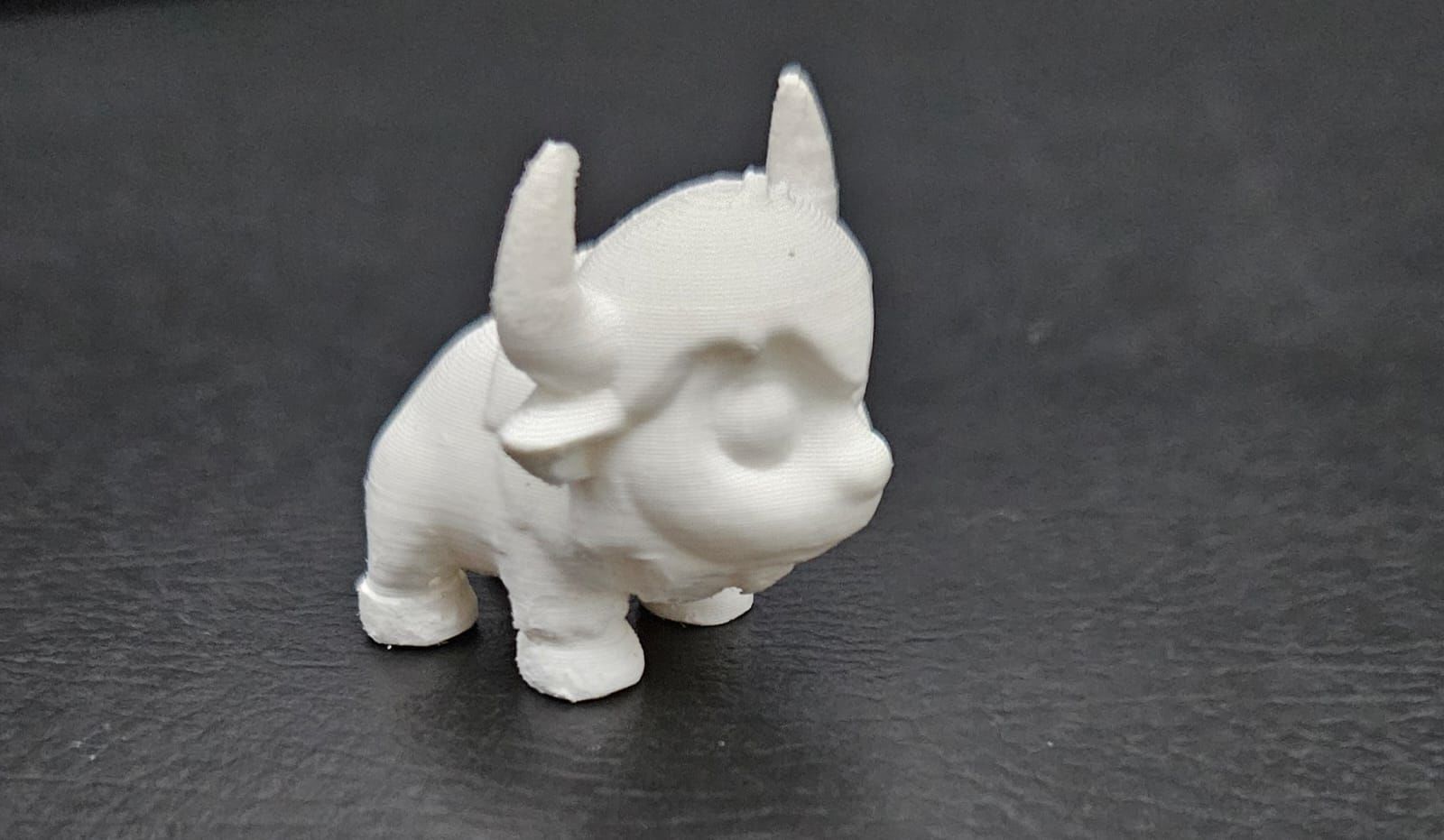 Cute Cartoon Bison 3D print model_12