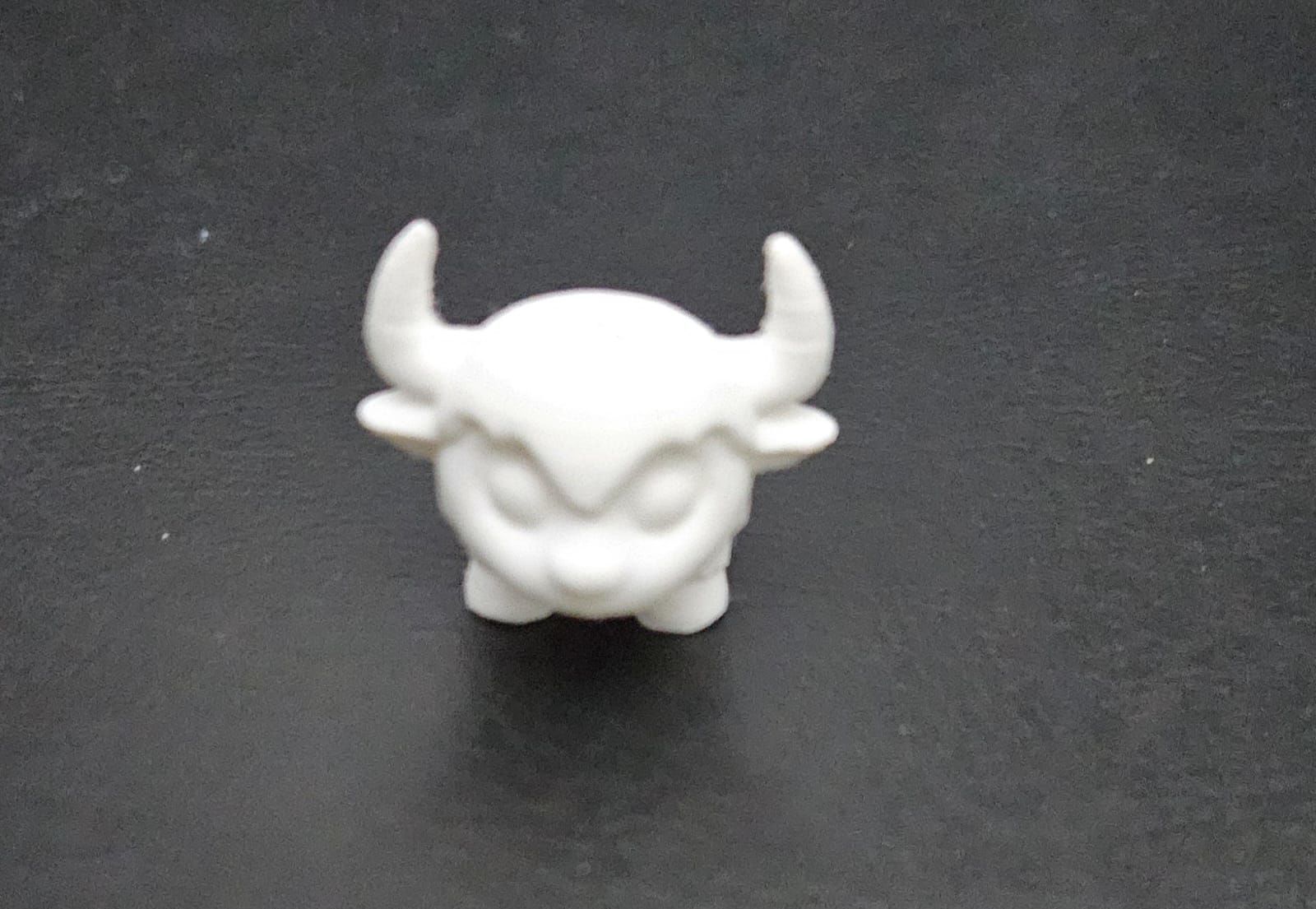 Cute Cartoon Bison 3D print model_14