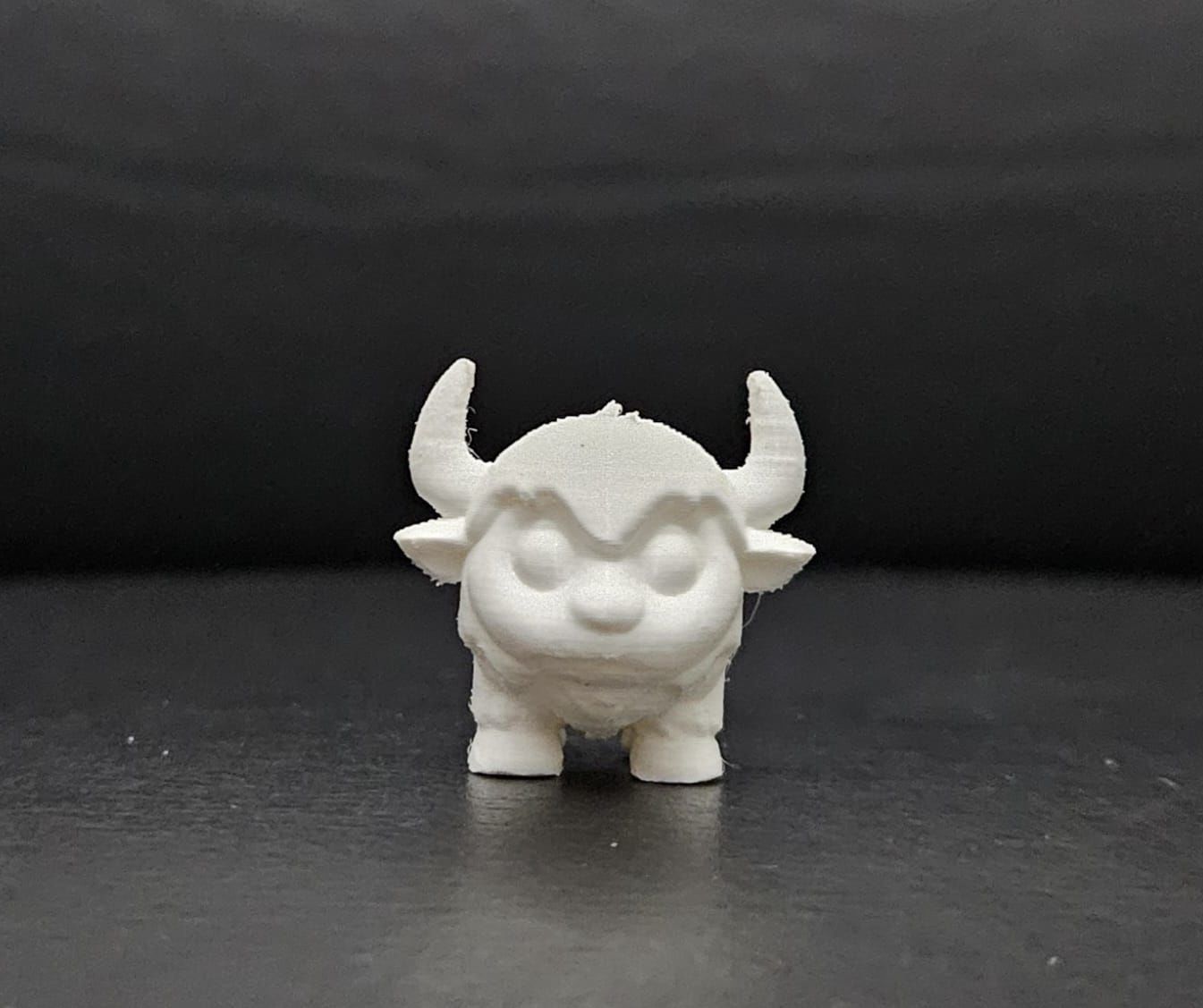 Cute Cartoon Bison 3D print model_5