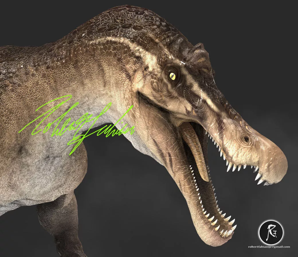 Baryonyx Low-poly 3D model