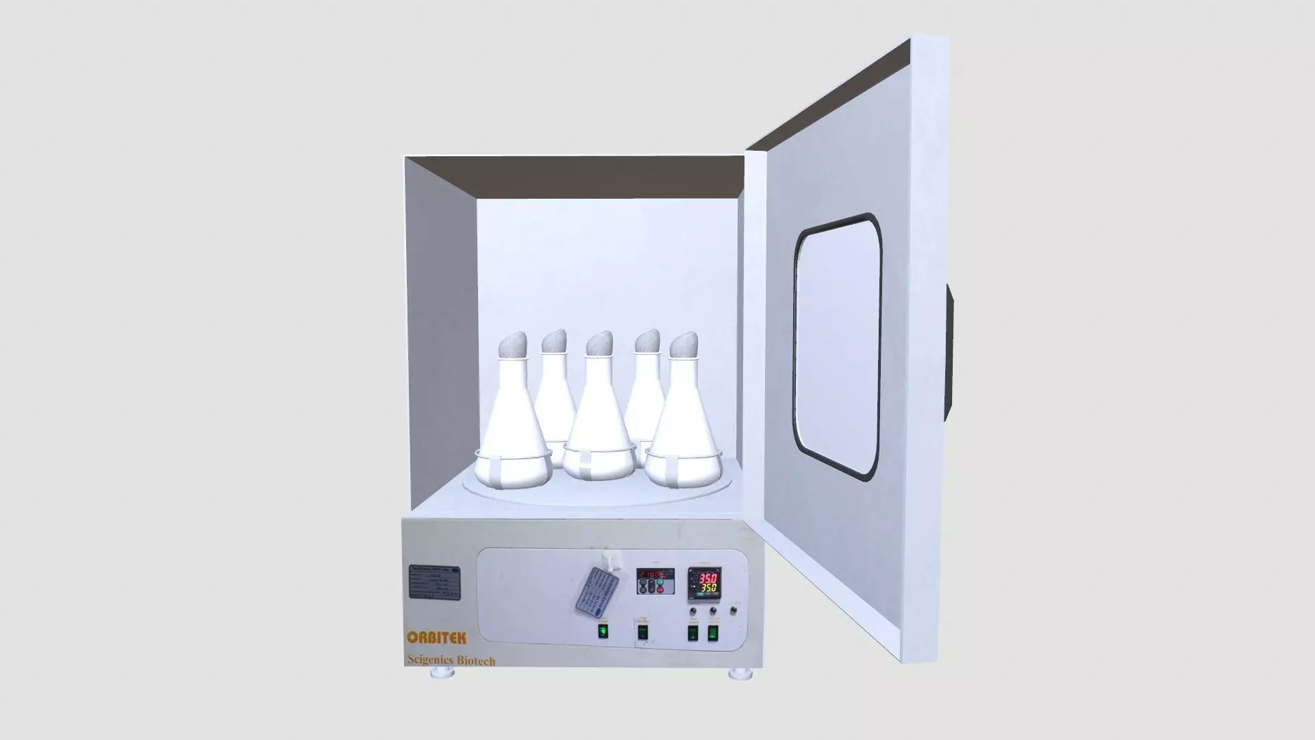 Incu-Shaker With Non-Slip Rubber Flat Mat Platform Low-poly 3D model_0