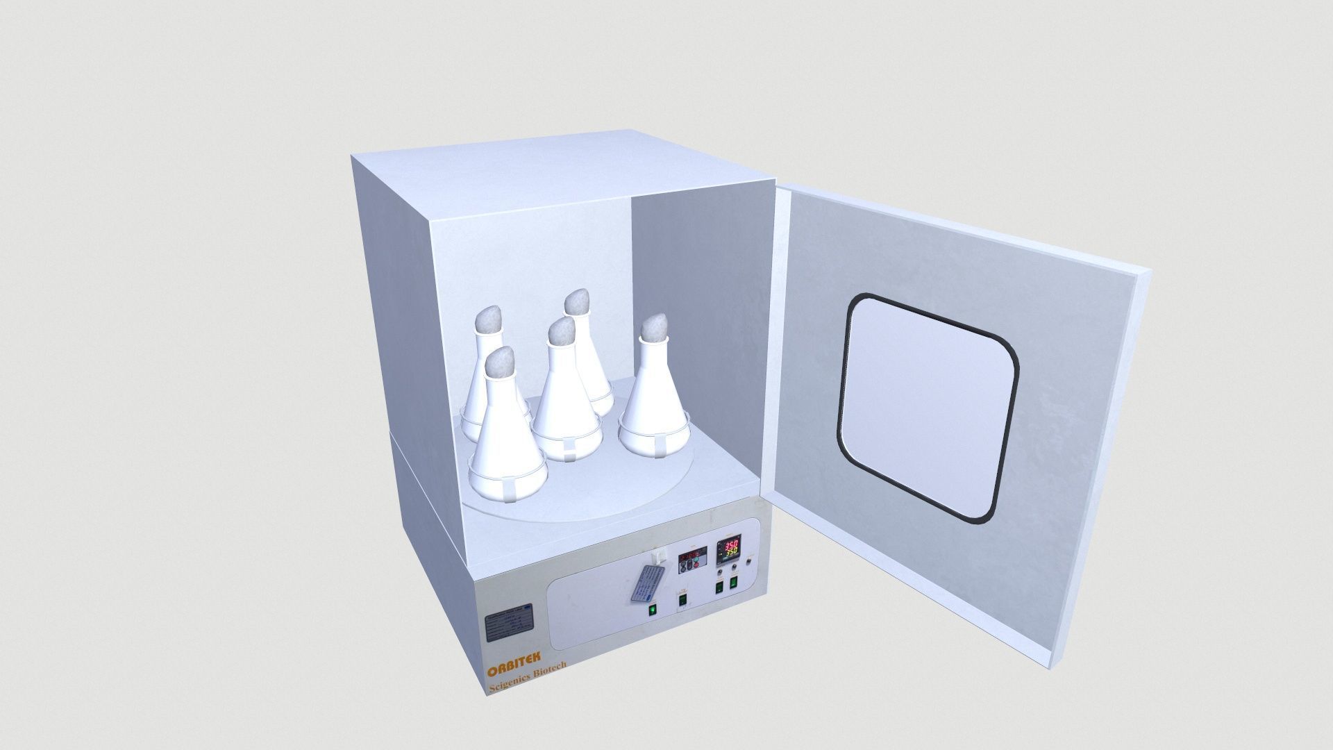 Incu-Shaker With Non-Slip Rubber Flat Mat Platform Low-poly 3D model_2