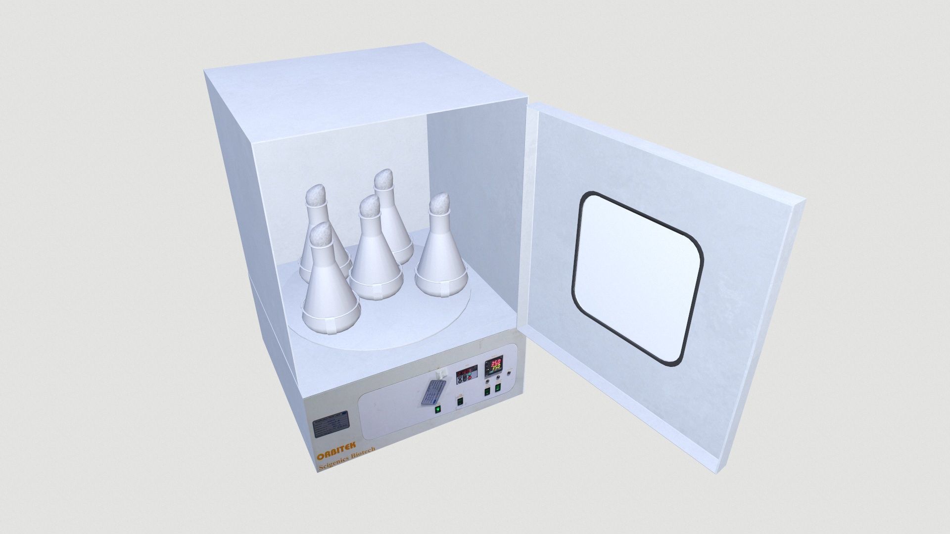 Incu-Shaker With Non-Slip Rubber Flat Mat Platform Low-poly 3D model_9