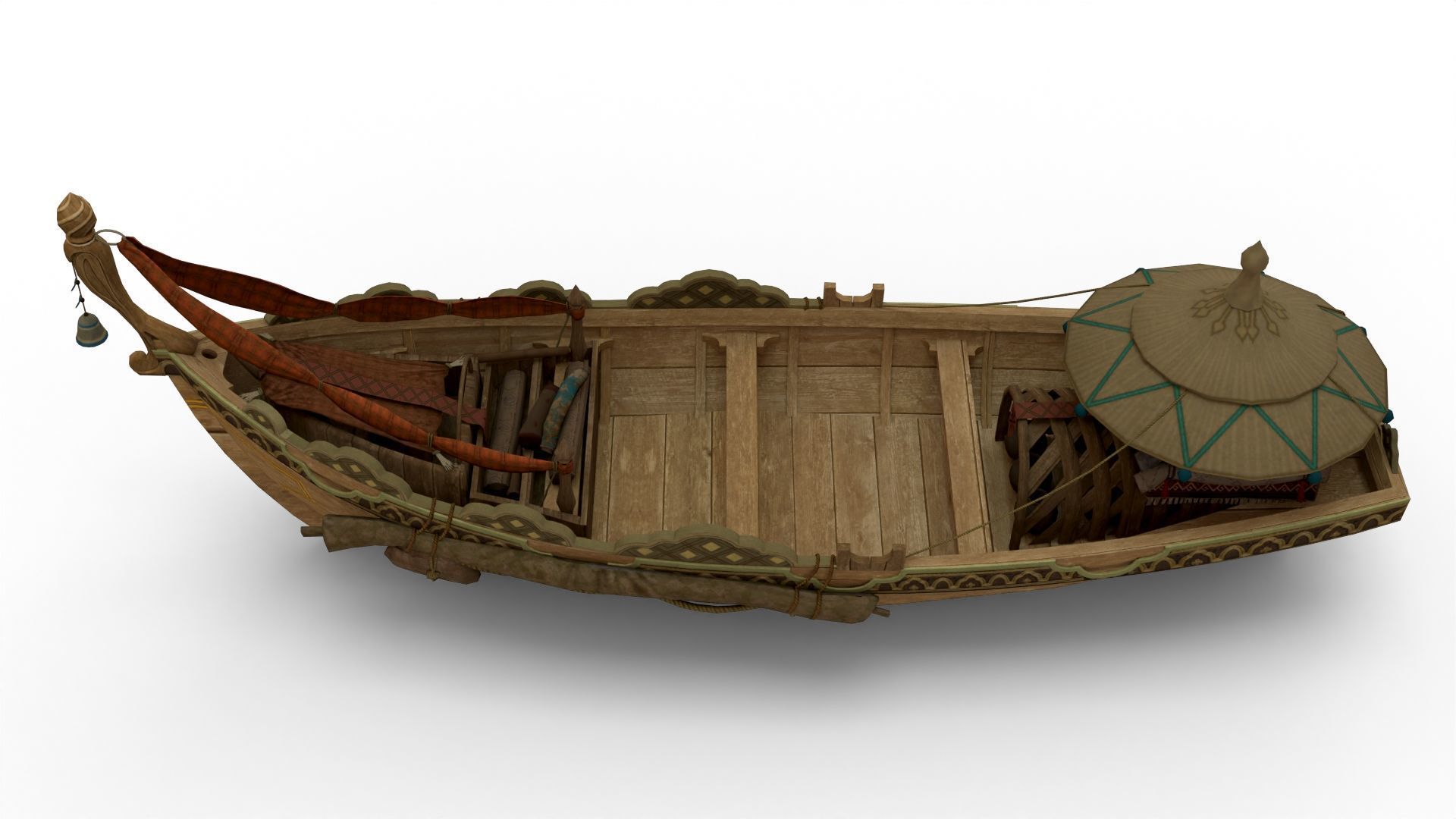 Premium 3D Boat-Realistic Customizable 3D model_6