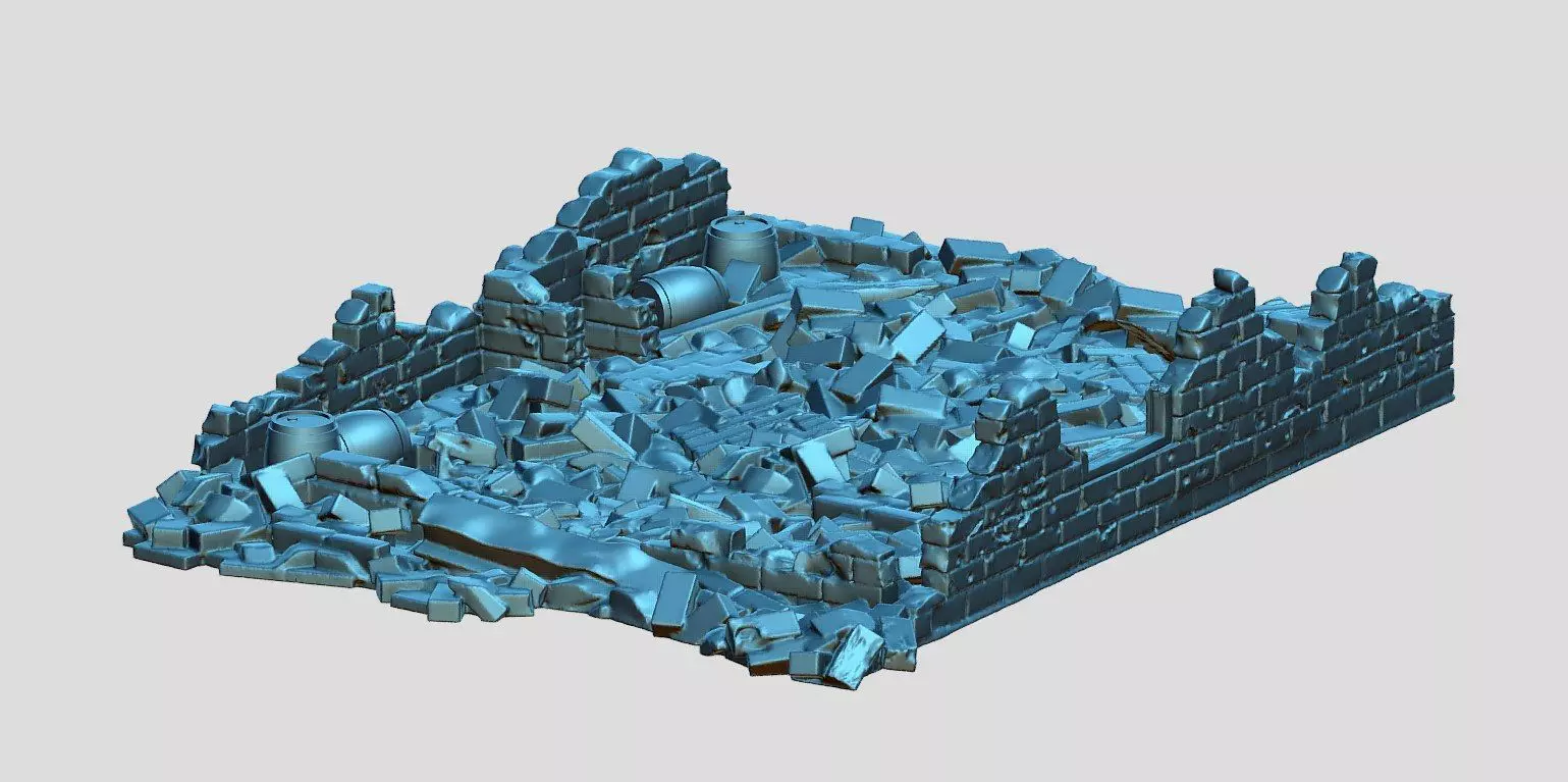 broken house for 3D printing 3D print model
