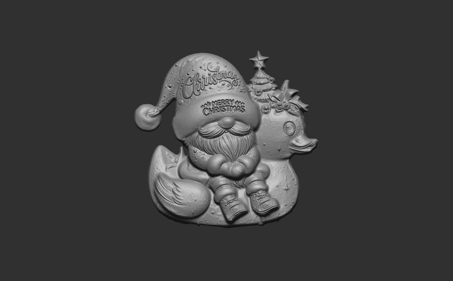 sanda with duck decor  3D print model_2