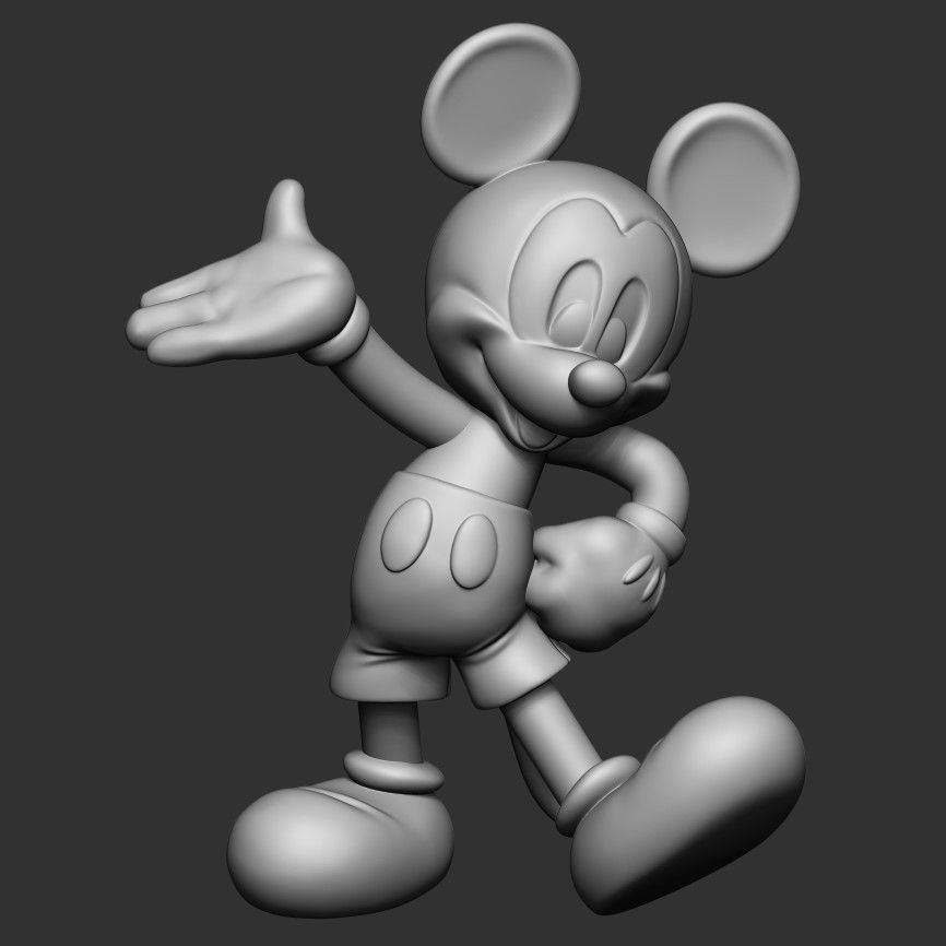 AD Mickey Mouse 3D print model_1