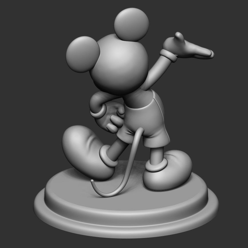 AD Mickey Mouse 3D print model_2