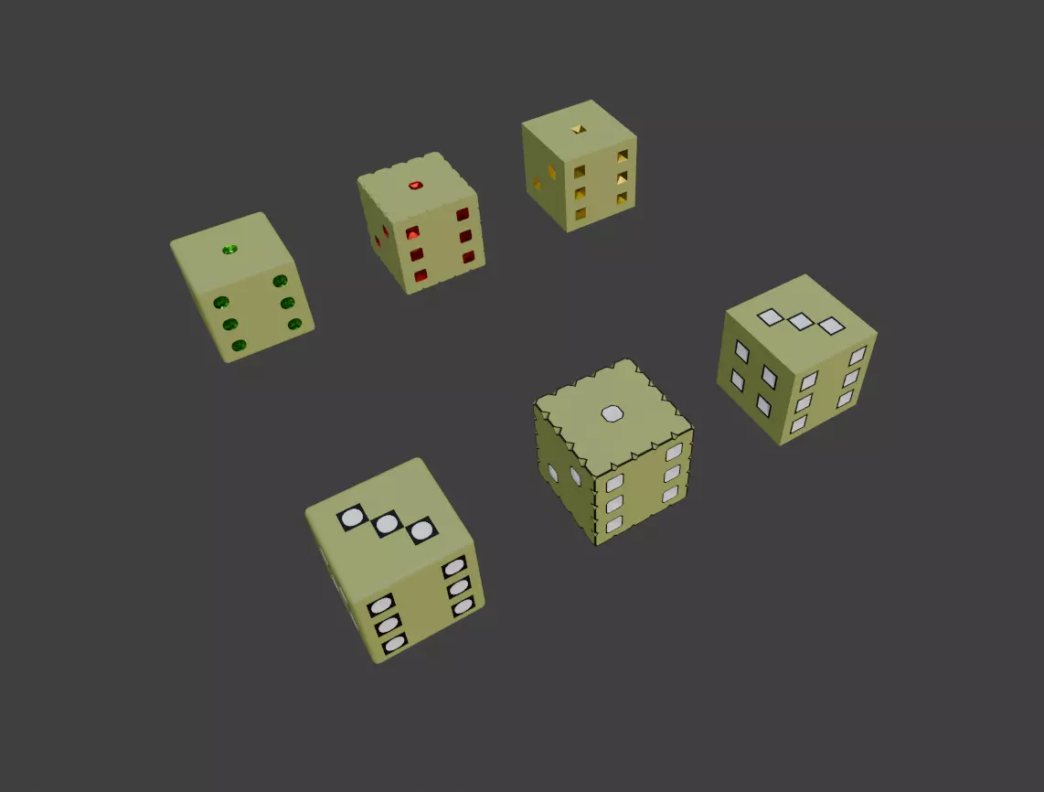 Lowpoly Dice Free low-poly 3D model