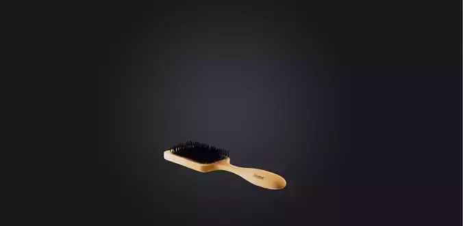 Hairbrush Low-poly 3D model