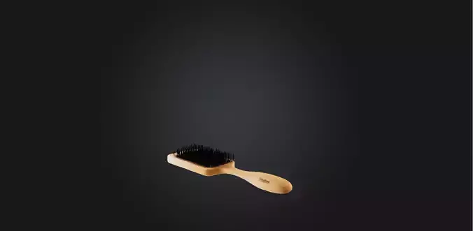 Hairbrush Low-poly 3D model