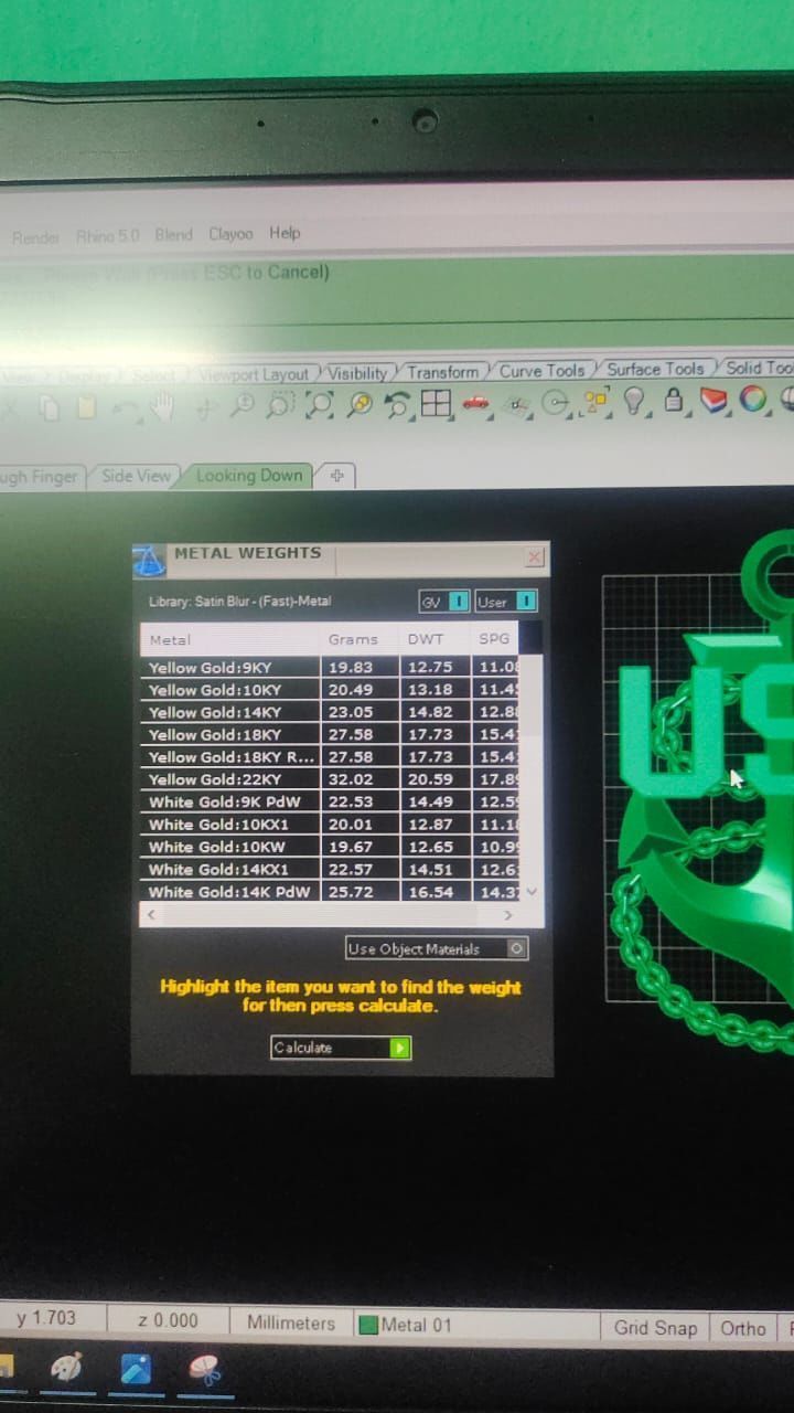 us navy pendant 3D model_2