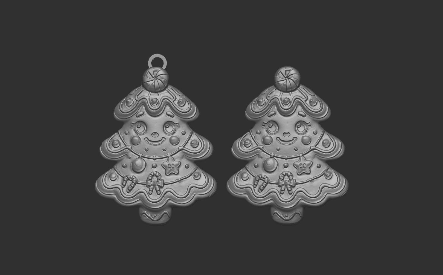 christmas tree decor  3D print model_3