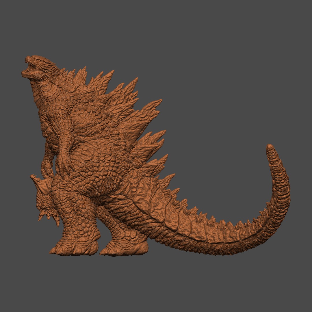 Godzilla 2014 - With Muto Head 3D print model_4
