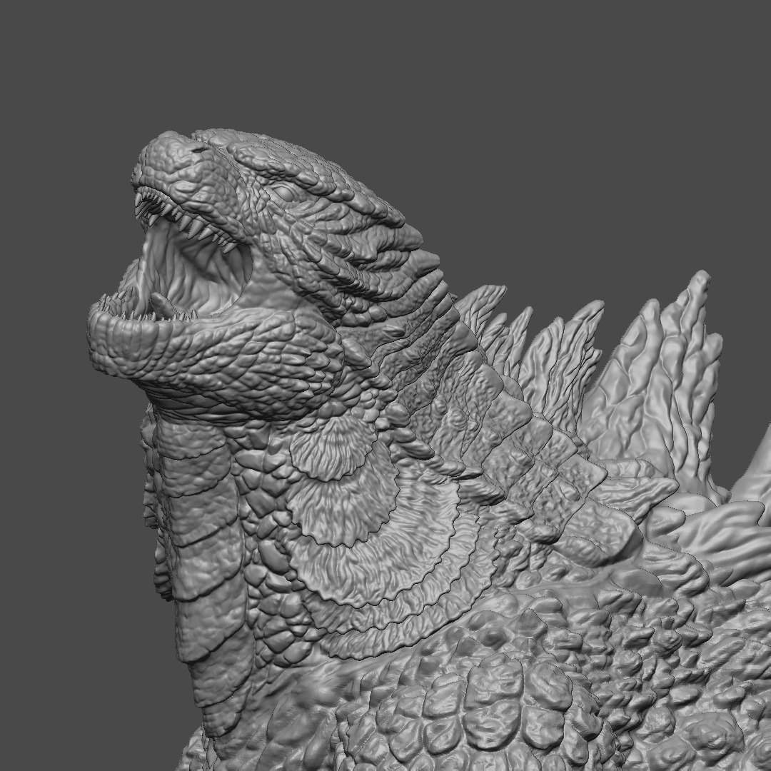 Godzilla 2014 - With Muto Head 3D print model_5
