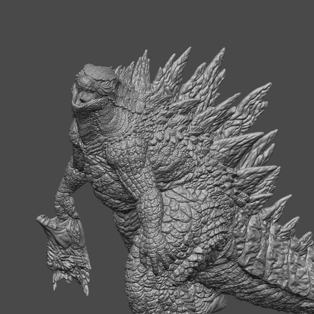 Godzilla 2014 - With Muto Head 3D print model_6