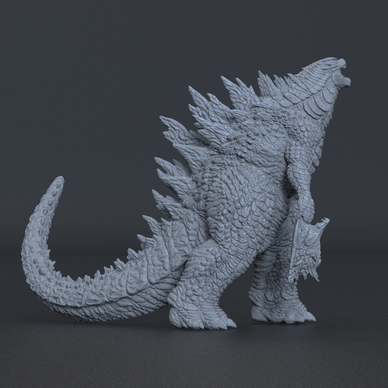 Godzilla 2014 - With Muto Head 3D print model_2