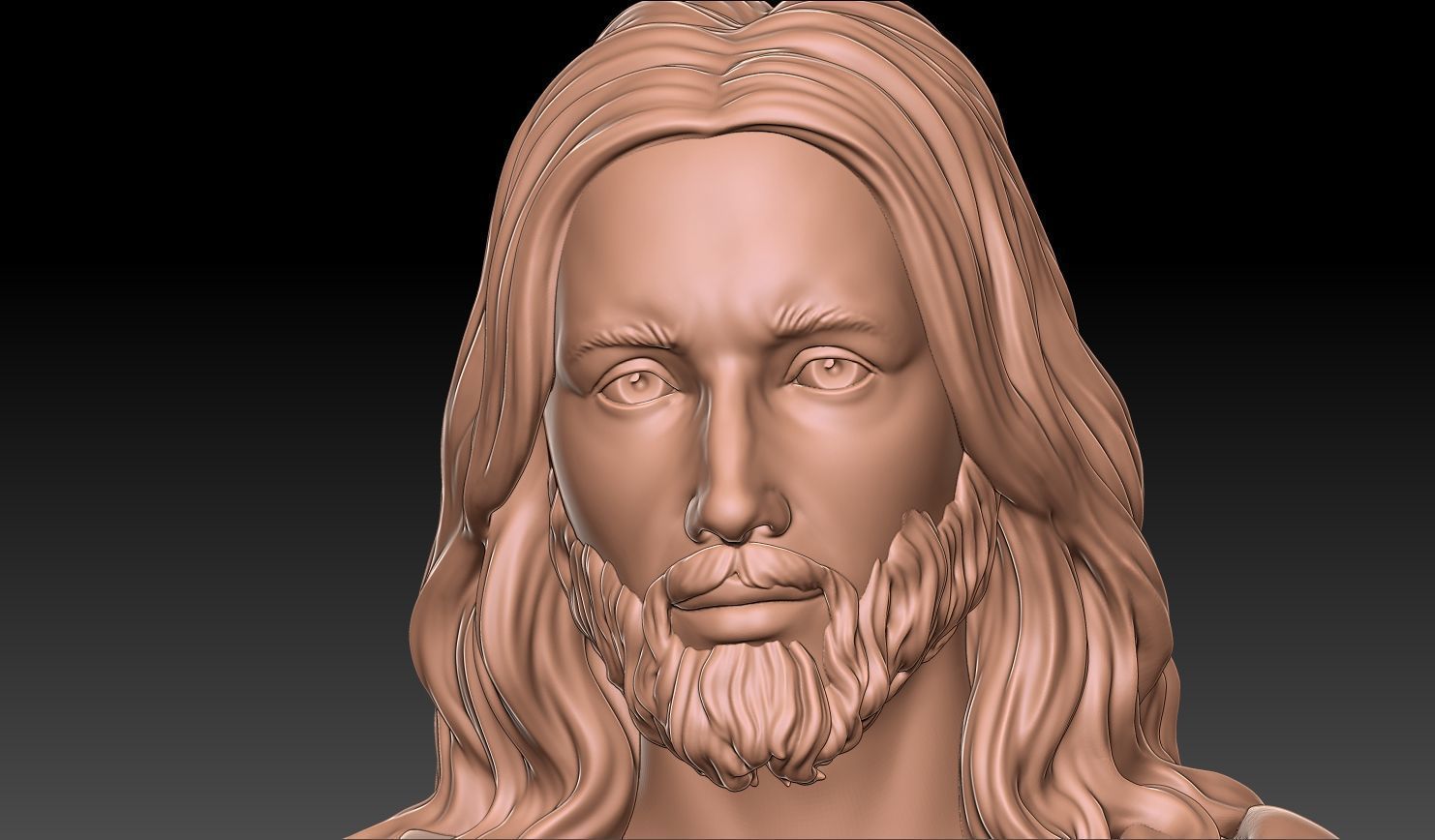 jesus sacred heart 3D print model_5