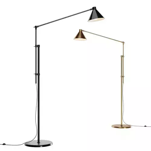 Dione black floor lamp