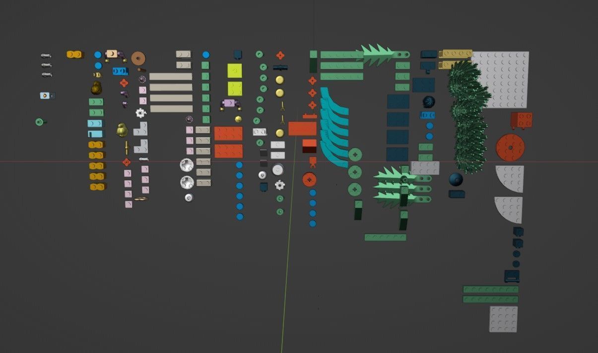 PixelBricks3D - Lego Little Christmas Train Ornament  3D print model_2