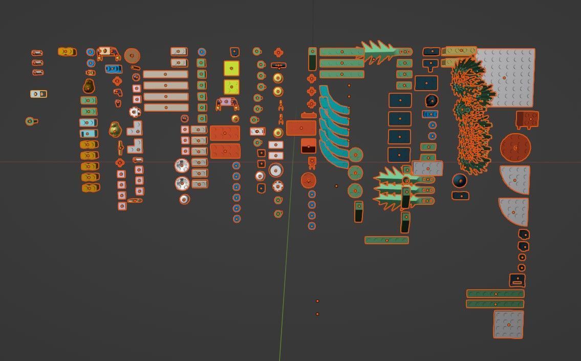 PixelBricks3D - Lego Little Christmas Train Ornament  3D print model_3