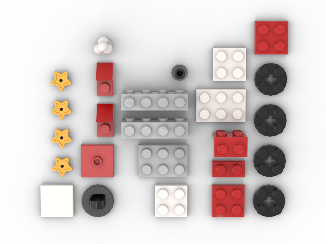 PixelBricks3D - Lego Little Christmas Train Ornament  3D print model_1