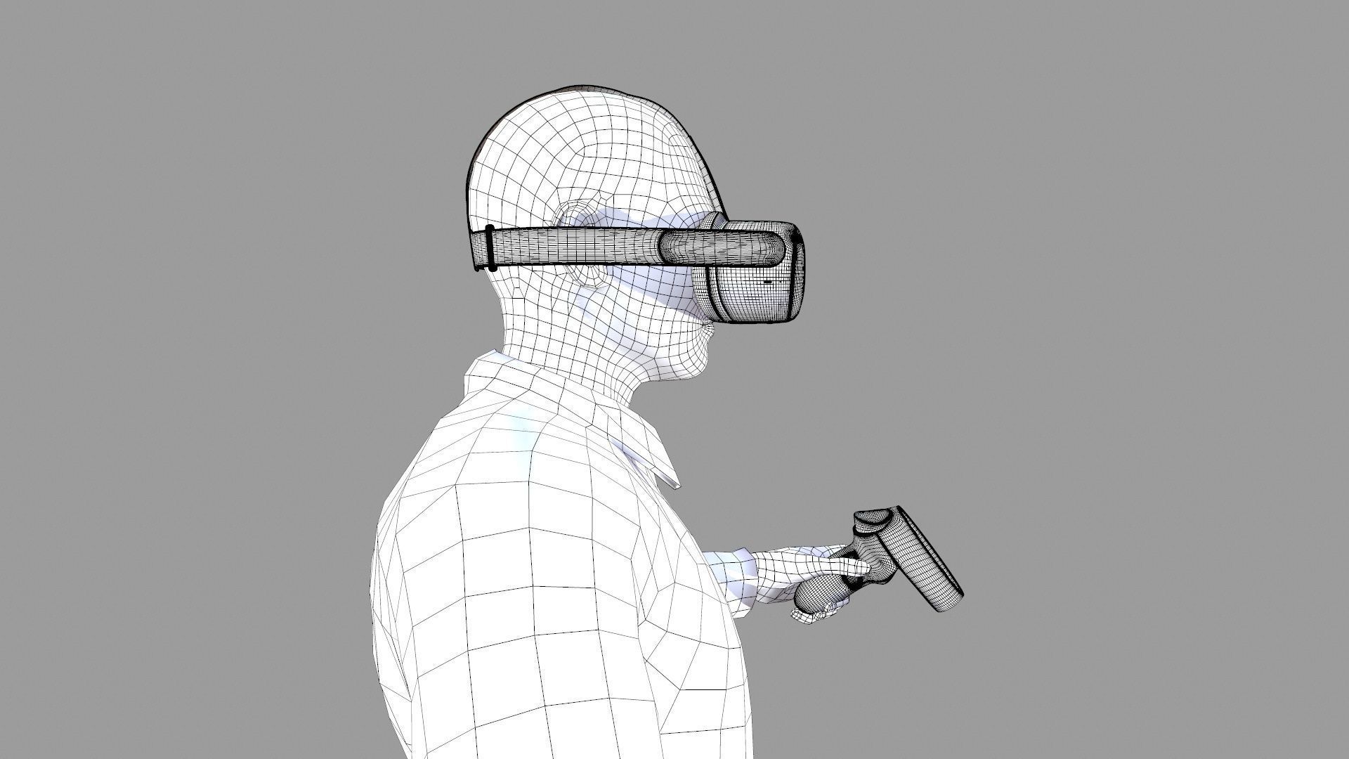 VR Character Boy Low-poly 3D model_13